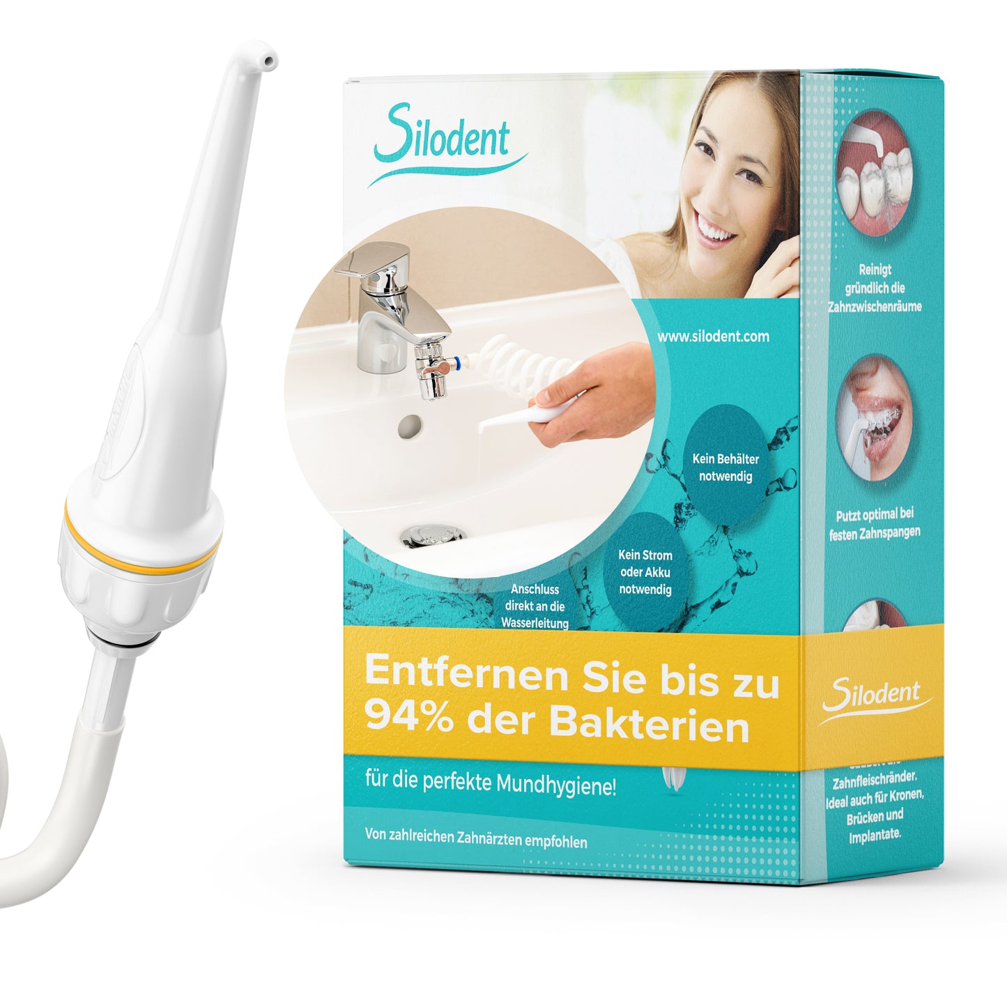 Silodent Munddusche für den Wasserhahn