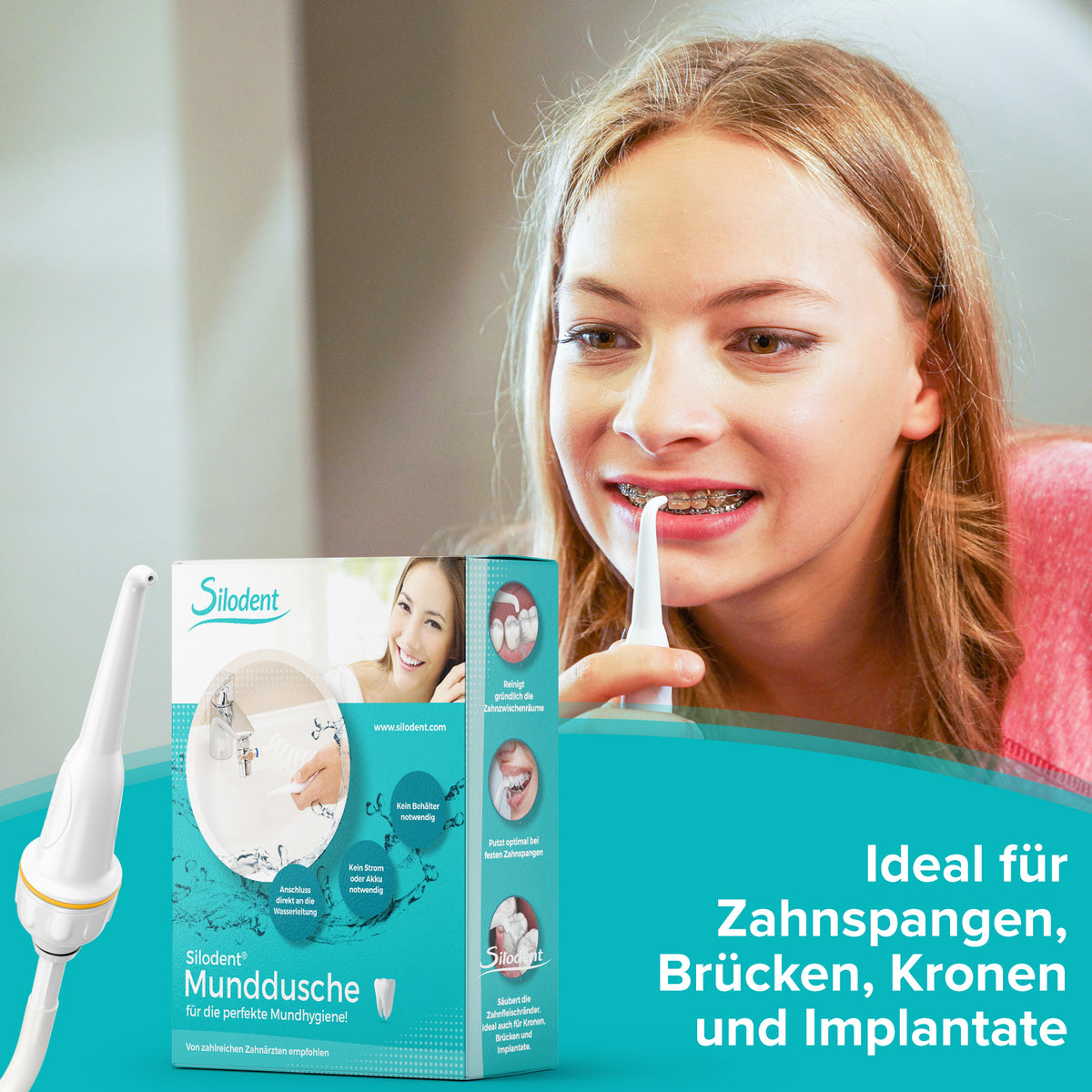 Silodent Munddusche für den Wasserhahn